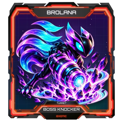 Brolana Boss Knocker turret card, Exotic