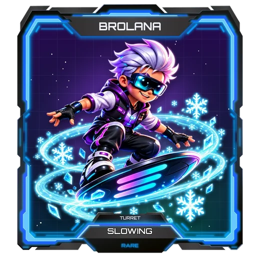 Brolana Slowing turret card, Rare